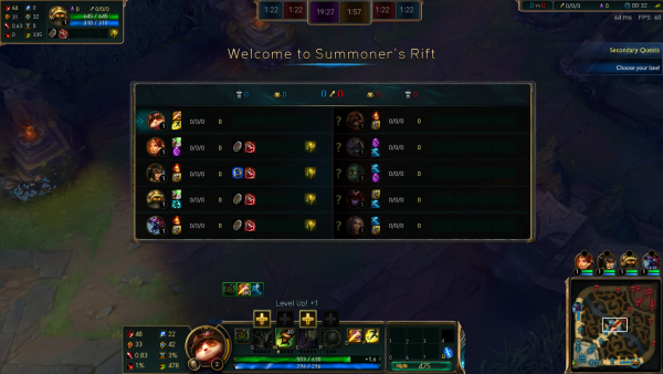 Classic minimap / Thin font